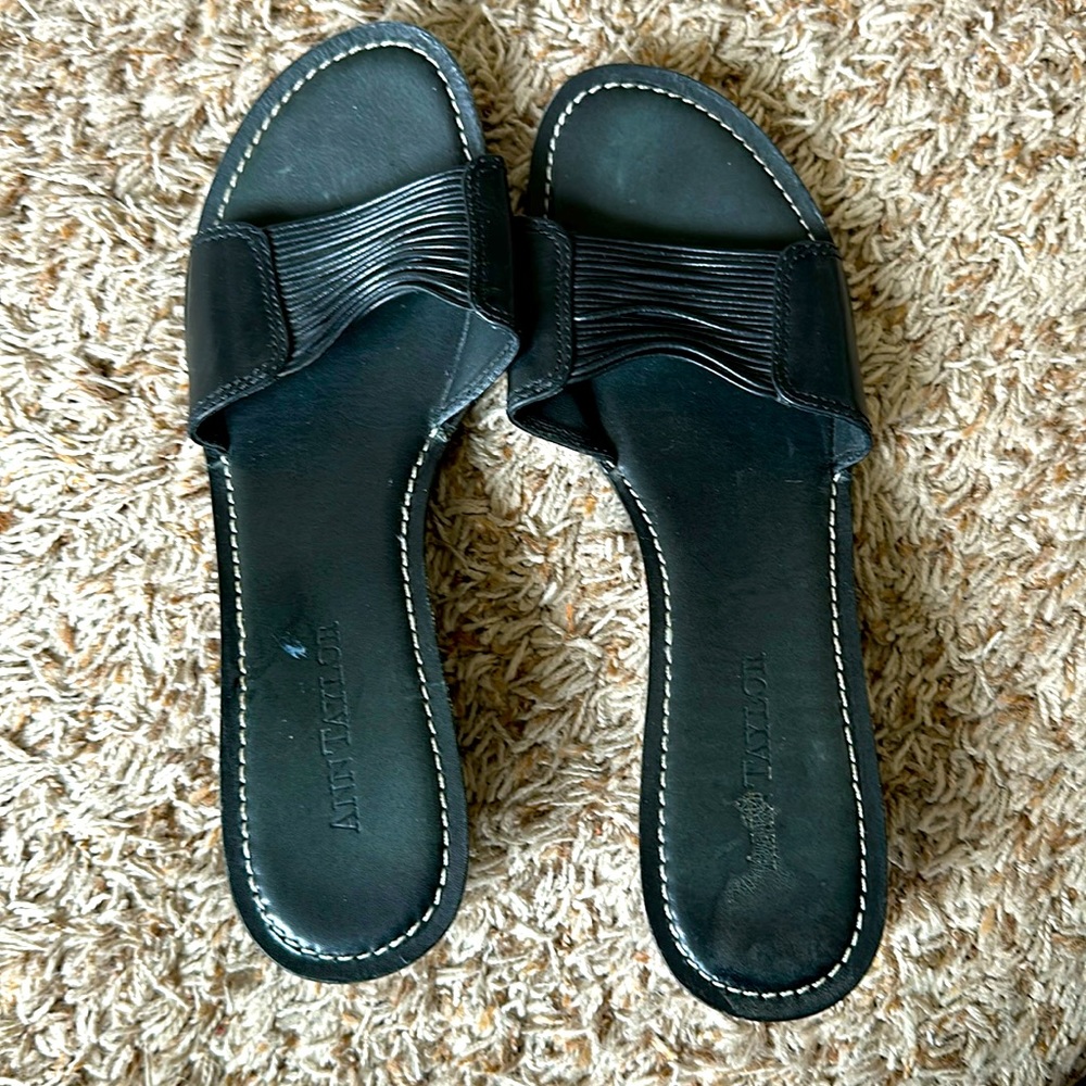 Black Ann Taylor Sandals. Size 9.5